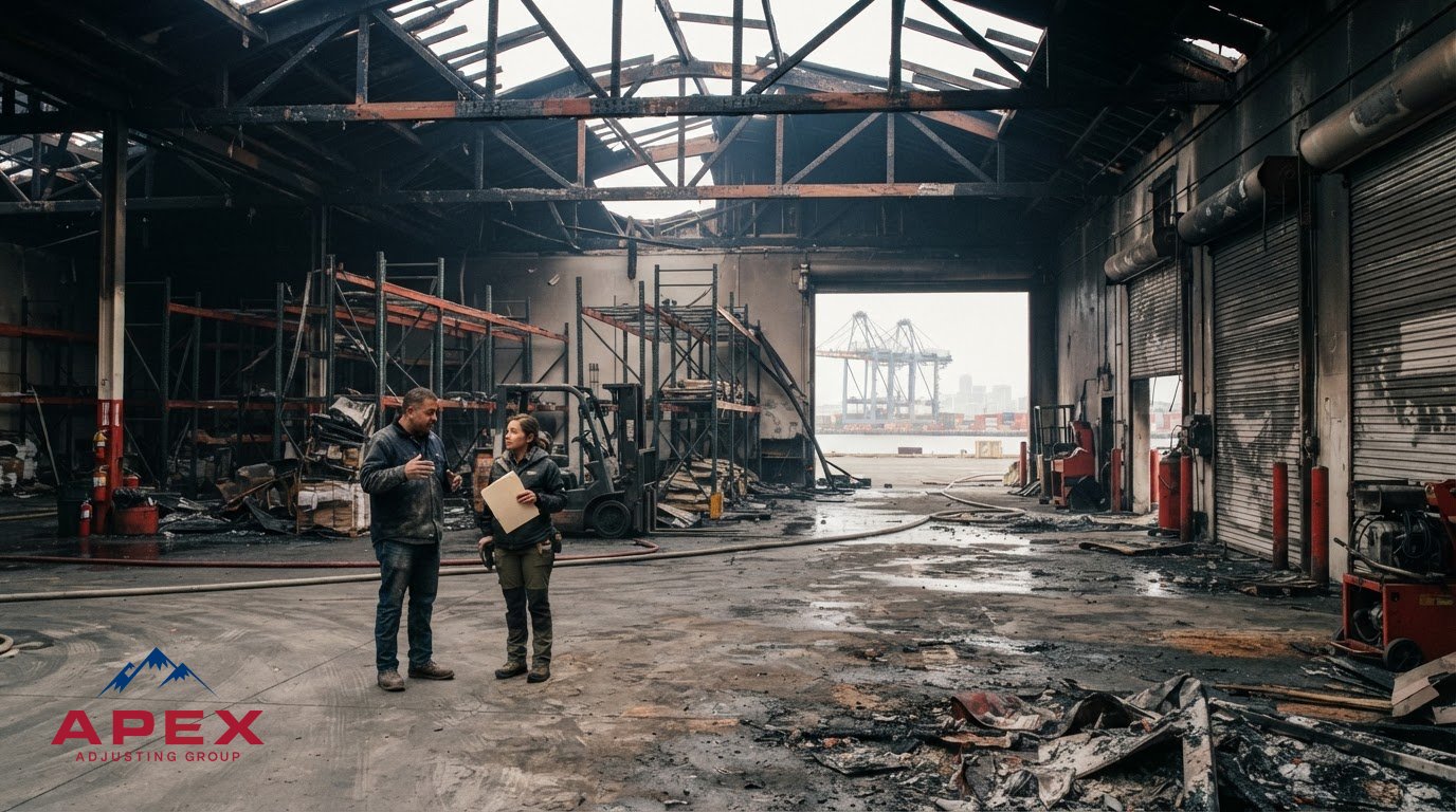 Coverage in an Oakland warehouse fire business interruption claim