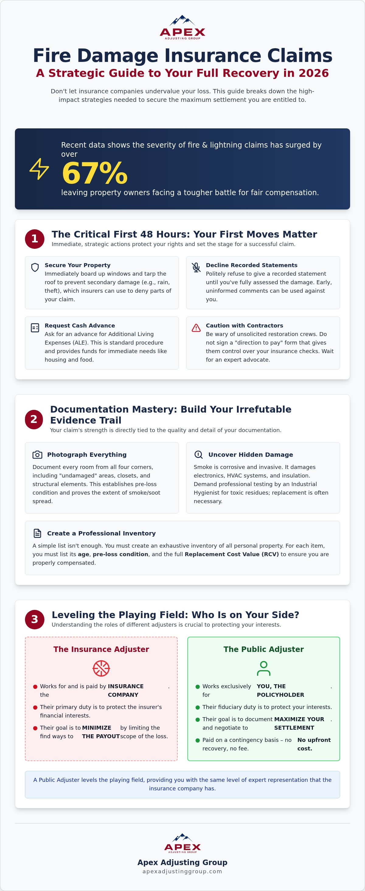 Fire damage insurance claim tips