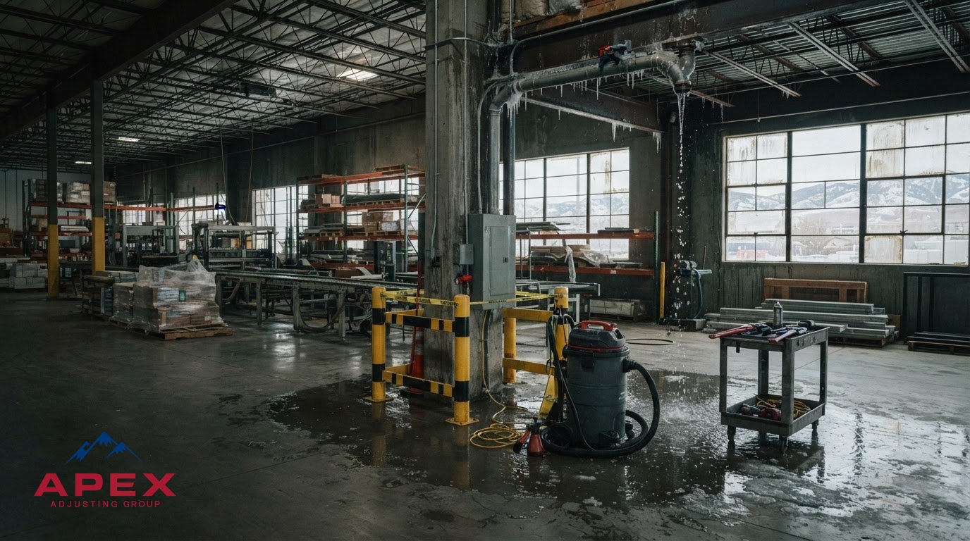 Reno NV Industrial Property Freeze Damage Claim Repairs